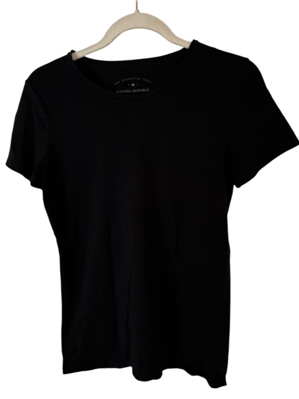 Banana Republic Black Crewneck Women's Tee Sz M